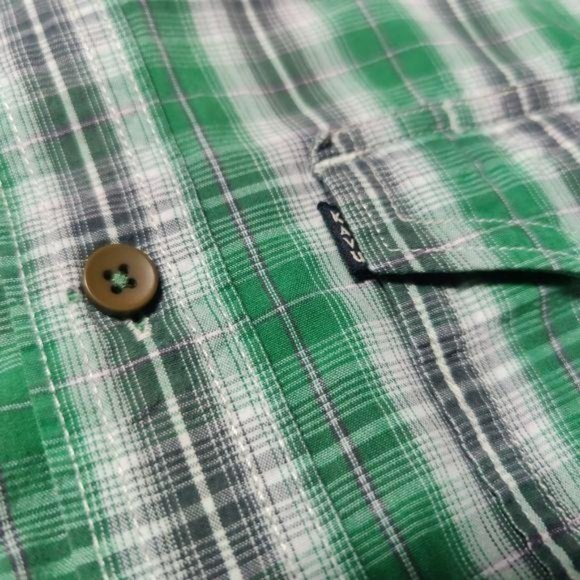 Kavu Men's Short Sleeve Button Down Size Large - Picture 3 of 5